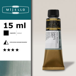 504 - Grigio di Davy S1 - Acquerello 15 ML Mijello Mission Gold