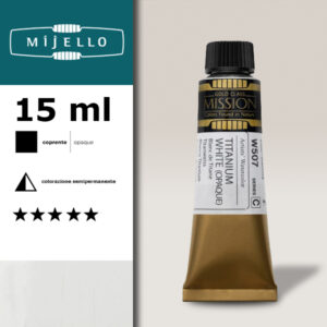 507 - Bianco di Titanio S3 - Acquerello 15 ML Mijello Mission Gold