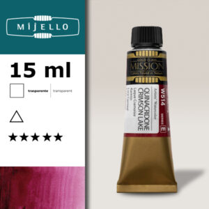 514 - Lacca cremisi S5 - Acquerello 15 ML Mijello Mission Gold