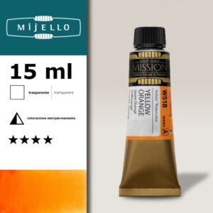518 - Arancio giallo S1 - Acquerello 15 ML Mijello Mission Gold