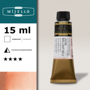 520 - Giallo brillante n.2 S1 - Acquerello 15 ML Mijello Mission Gold