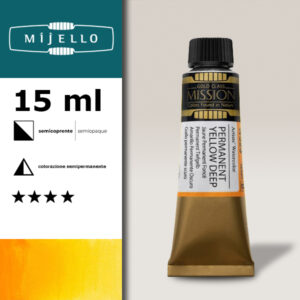 523 - Giallo scuro permanente S2 - Acquerello 15 ML Mijello Mission Gold