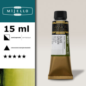 533 - Verde oliva S3 - Acquerello 15 ML Mijello Mission Gold