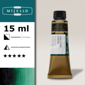 537 - Verde Van Dyck S4 - Acquerello 15 ML Mijello Mission Gold