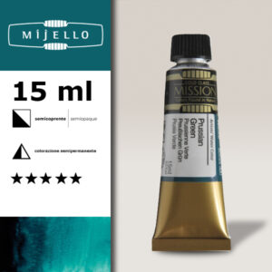 539 - Verde di Prussia S2 - Acquerello 15 ML Mijello Mission Gold
