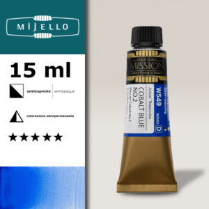 549 - Blu di cobalto n.2 S4 - Acquerello 15 ML Mijello Mission Gold