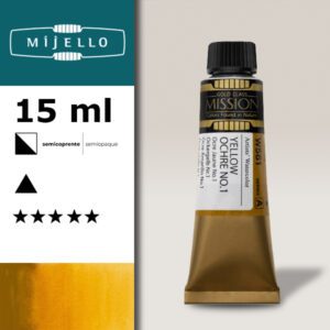 561 - Ocra gialla n.1 S1 - Acquerello 15 ML Mijello Mission Gold