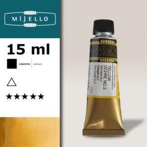 568 - Ocra gialla n.2 S2 - Acquerello 15 ML Mijello Mission Gold