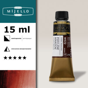 572 - Marrone perilene S5 - Acquerello 15 ML Mijello Mission Gold