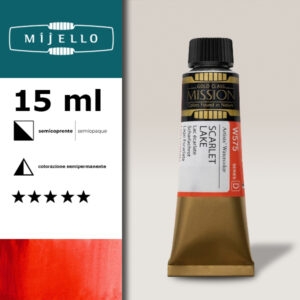 575 - Lacca scarlatta S1 - Acquerello 15 ML Mijello Mission Gold
