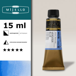 578 - Blu Verditer S2 - Acquerello 15 ML Mijello Mission Gold