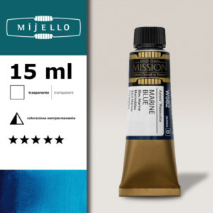 582 - Blu marino S2 - Acquerello 15 ML Mijello Mission Gold