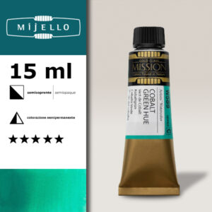 589 - Verde di cobalto S3 - Acquerello 15 ML Mijello Mission Gold