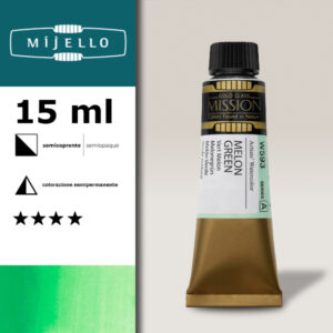 593 - Verde melone S1 - Acquerello 15 ML Mijello Mission Gold