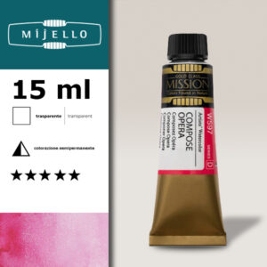 597 - Rosa Opera compose S4 - Acquerello 15 ML Mijello Mission Gold