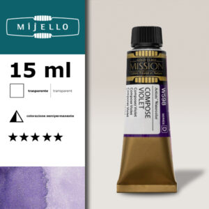 598 - Violetto compose S4 - Acquerello 15 ML Mijello Mission Gold