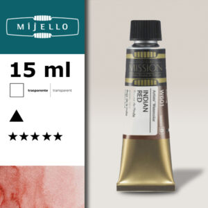 601 - Rosso indiano S2 - Acquerello 15 ML Mijello Mission Gold