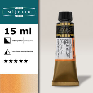 605 - Giallo di Napoli scuro S2 - Acquerello 15 ML Mijello Mission Gold