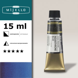 610 - Blu indantrone S5 - Acquerello 15 ML Mijello Mission Gold