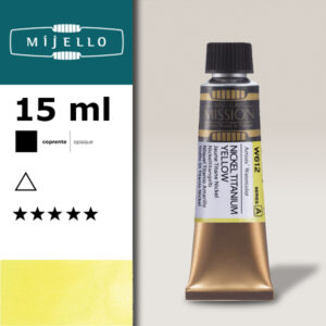 612 - Giallo di Titanio Nickel S1 - Acquerello 15 ML Mijello Mission Gold