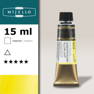 618 - Giallo quinophtalone chiaro S4 - Acquerello 15 ML Mijello Mission Gold