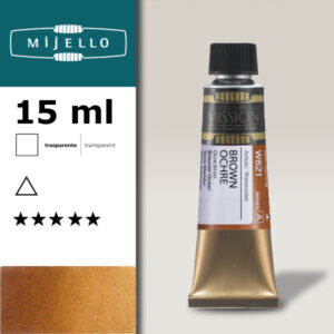 621 - Ocra bruna S1 - Acquerello 15 ML Mijello Mission Gold