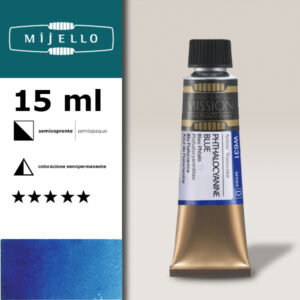 631 - Blu ftalocianina S4 - Acquerello 15 ML Mijello Mission Gold