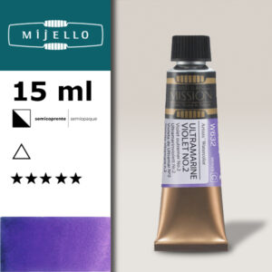 632 - Violetto oltremare nr.2 S3 - Acquerello 15 ML Mijello Mission Gold