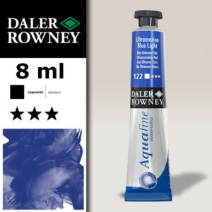 122 - Blu Oltremare Chiaro Acquerello 8 ML Aquafine Daler Rowney