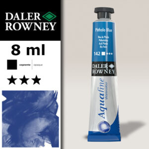 142 - Blu Ftalo Acquerello 8 ML Aquafine Daler Rowney