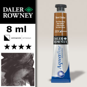 223 - Terra d'Ombra Bruciata Acquerello 8 ML Aquafine Daler Rowney