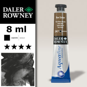 247 - Terra d'Ombra Naturale Acquerello 8 ML Aquafine Daler Rowney