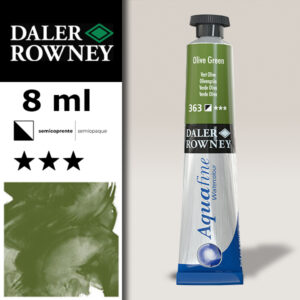 363 - Verde Oliva Acquerello 8 ML Aquafine Daler Rowney