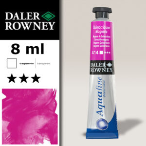 414 - Magenta Quinacridone Acquerello 8 ML Aquafine Daler Rowney