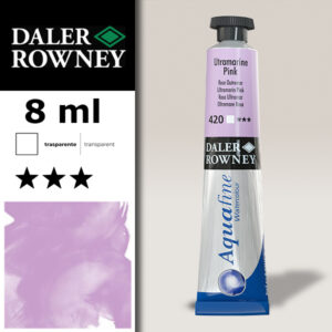 420 - Oltremare Rosa Acquerello 8 ML Aquafine Daler Rowney