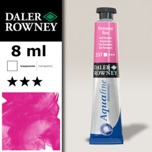 537 - Rosa Permanente Acquerello 8 ML Aquafine Daler Rowney