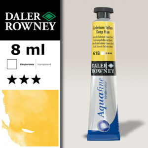 618 - Giallo di Cadmio scuro imit. Acquerello 8 ML Aquafine Daler Rowney