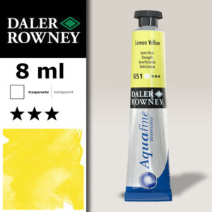 651 - Giallo limone Acquerello 8 ML Aquafine Daler Rowney