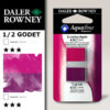 007 - 414 Magenta Quinacridone e 433 Lacca Porpora - Acquerello 1/2 Godet Aquafine Daler Rowney