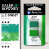 014 - 382 Verde Viridian imit. e 355 Verde Foglia - Acquerello 1/2 Godet Aquafine Daler Rowney