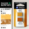 017 - 663 Ocra Gialla e 667 Terra di Siena Naturale - Acquerello 1/2 Godet Aquafine Daler Rowney