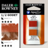 018 - 527 Rosso Chiaro e 221 Terra di Siena Bruciata - Acquerello 1/2 Godet Aquafine Daler Rowney