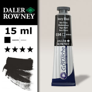 034 - Nero d'Avorio Gouache 15 ML Daler Roney