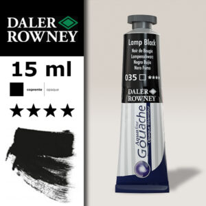 035 - Nero Fumo Gouache 15 ML Daler Roney