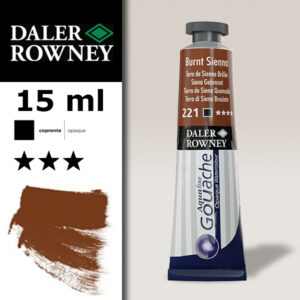 221 - Terra di Siena Bruciata Gouache 15 ML Daler Roney