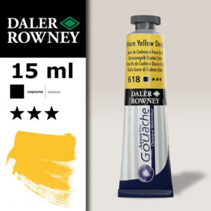 618 - Giallo di Cadmio scuro imit. Gouache 15 ML Daler Roney