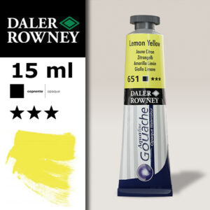 651 - Giallo limone Gouache 15 ML Daler Roney