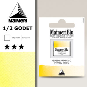 116 - Giallo Primario Colori Acquerello 1/2 Godet Maimeri Blu