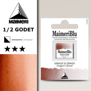 270 - Sangue Di Drago Colori Acquerello 1/2 Godet Maimeri Blu