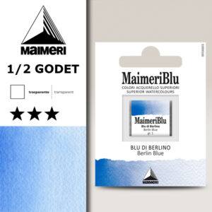 359 - Blu Di Berlino Colori Acquerello 1/2 Godet Maimeri Blu